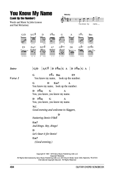 You Know My Name (Look Up The Number) von The Beatles (Download) 