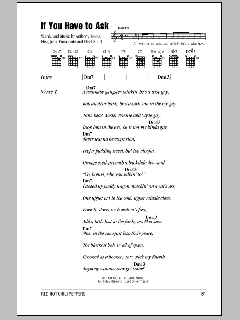 If You Have To Ask von Red Hot Chili Peppers (Download) 