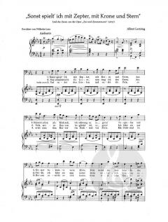 Sonst spielt' ich mit Zepter von Albert Lortzing 