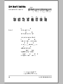 Girl Don't Tell Me (Download) 