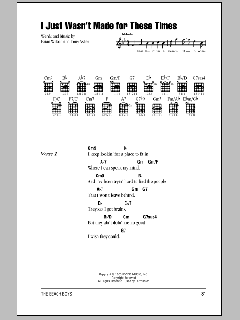 I Just Wasn't Made For These Times (Download) 