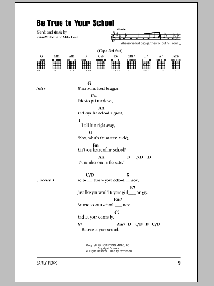 Be True To Your School (Download) 