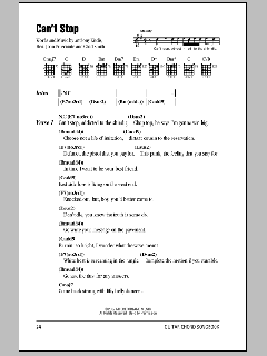 Can't Stop von Red Hot Chili Peppers (Download) 