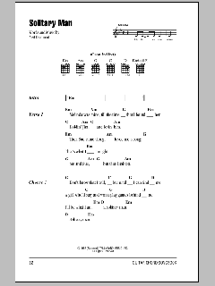 Solitary Man von Johnny Cash (Download) 