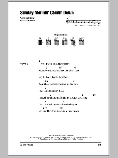 Sunday Mornin' Comin' Down von Johnny Cash (Download) 