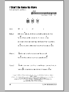 I Won't Be Home No More von Hank Williams (Download) 