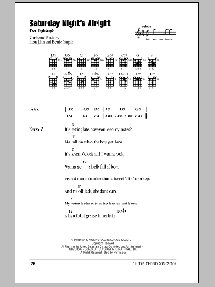 Saturday Night's Alright von Elton John (Download) 