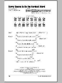 Sorry Seems To Be The Hardest Word von Elton John (Download) 