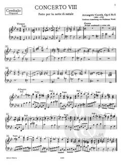 Concerto grosso g-Moll op. 6/8 von Arcangelo Corelli 