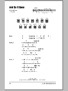 And So It Goes von Billy Joel (Download) 