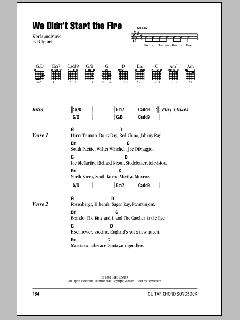 We Didn't Start The Fire von Billy Joel (Download) 