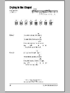 Crying In The Chapel von Elvis Presley (Download) 