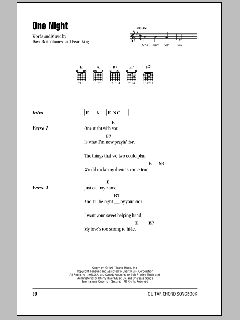 One Night von Elvis Presley (Download) 