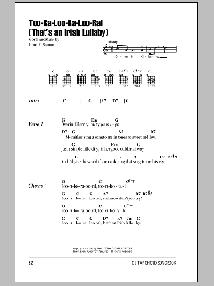 Too-Ra-Loo-Ra-Loo-Ral (That's An Irish Lullaby) von James R. Shannon (Download) 