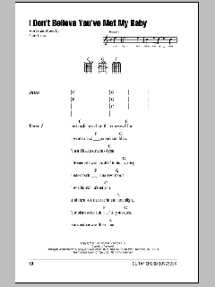 I Don't Believe You've Met My Baby (Download) 