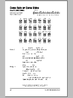 Come Rain Or Come Shine von Harold Arlen (Download) 