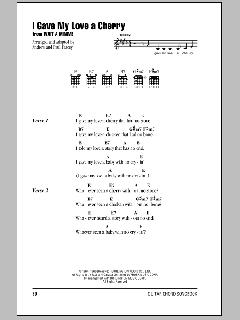 I Gave My Love A Cherry von Traditional (Download) 