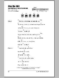 Kiss The Girl von Alan Menken (Download) 