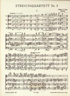 Streichquartett Nr. 5 von Fidelio Fritz Finke im Alle Noten Shop kaufen