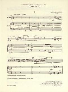 Konzert für Alt-Saxophon und Bläserensemble von Ross Lee Finney 