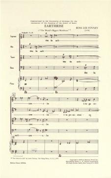 Earthrise von Ross Lee Finney für Solostimmen, gemischten Chor und Orchester (1978) im Alle Noten Shop kaufen