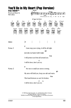 You'll Be In My Heart (Pop Version) von Phil Collins (Download) 