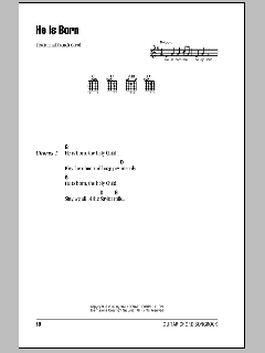 He Is Born von Traditional French Carol (Download) 