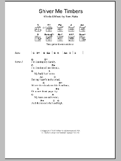 Shiver Me Timbers von Tom Waits (Download) 