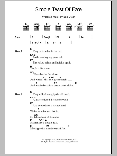 Simple Twist Of Fate von Bob Dylan (Download) 