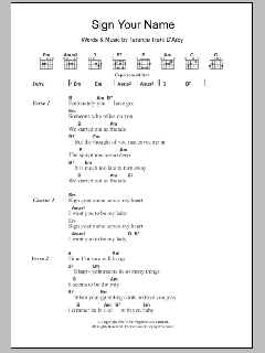 Sign Your Name (Download) 