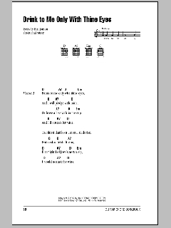 Drink To Me Only With Thine Eyes von Traditional (Download) 