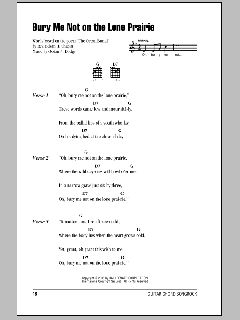 Bury Me Not On The Lone Prairie (Download) 