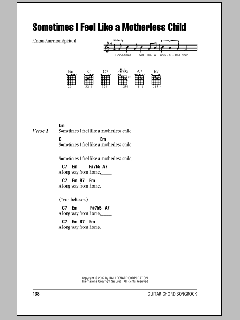 Sometimes I Feel Like A Motherless Child von African-American Spiritual (Download) 