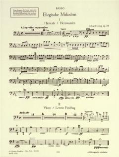 2 elegische Melodien op. 34 von Edvard Grieg für Streichorchester im Alle Noten Shop kaufen (Einzelstimme)