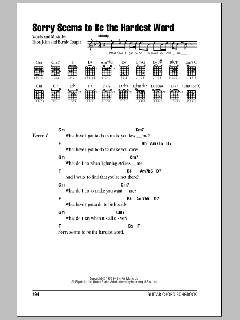 Sorry Seems To Be The Hardest Word von Elton John (Download) 