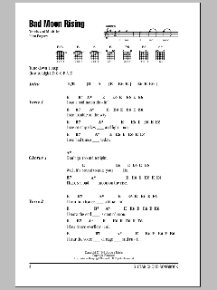 Bad Moon Rising von Creedence Clearwater Revival (Download) 