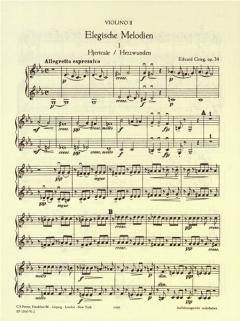 2 elegische Melodien op. 34 von Edvard Grieg für Streichorchester im Alle Noten Shop kaufen (Einzelstimme) - EP1930VL2
