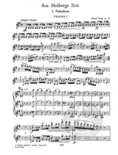 Aus Holbergs Zeit op. 40 von Edvard Grieg 