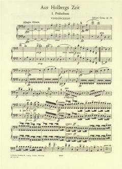 Aus Holbergs Zeit op. 40 von Edvard Grieg 