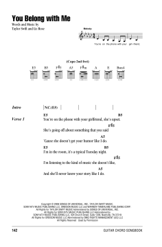 You Belong With Me von Taylor Swift (Download) 