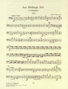 Aus Holbergs Zeit op. 40 von Edvard Grieg 