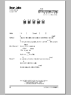 Dear John von Taylor Swift (Download) 