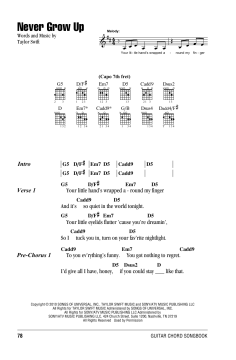 Never Grow Up von Taylor Swift (Download) 