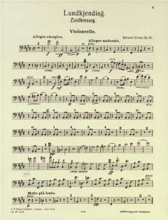 Landerkennung op. 31 von Edvard Grieg 