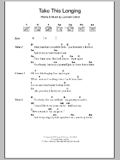 Take This Longing von Leonard Cohen (Download) 