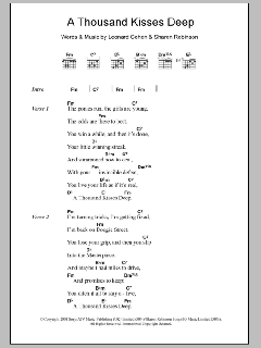 A Thousand Kisses Deep von Leonard Cohen (Download) 