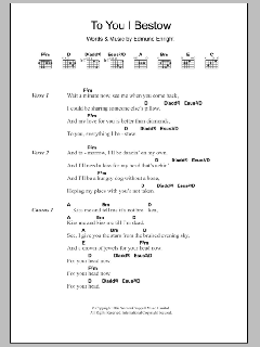 To You I Bestow (Download) 