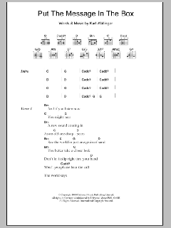 Put The Message In The Box von Karl Wallinger (Download) 