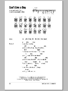 Can't Live A Day von Avalon (Download) 