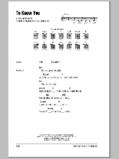 To Know You (Download) 